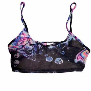 iHeartRaves Galaxy Mesh Top